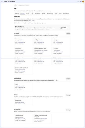 AI features page