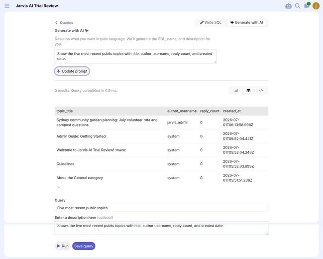 Data Explorer AI result